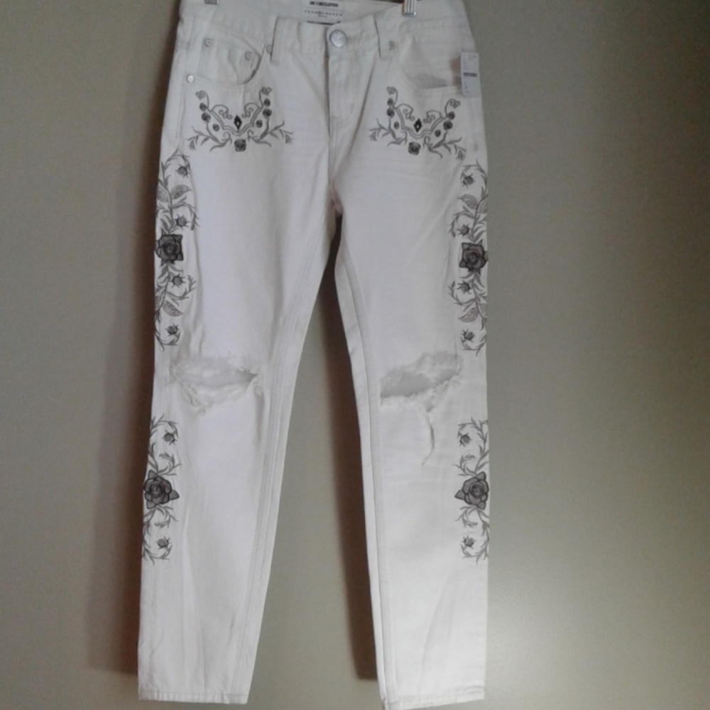 one teaspoon cream color jeans size 26 jeans - Picture 4 of 8